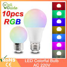Check spelling or type a new query. 10pcs Led Bulb Rgb E27 3w 7w Led Lamp A60 G45 Led Light Colorful Smd 2835 220v 240v Flashlight Globe Bulb Indoor Light For Home Holiday Lighting Aliexpress