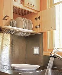 Top Bottom Dish Drying Cabinets Tiny House Storage Kitchen Design Small Tiny House Kitchen
