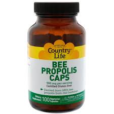 Propolis is a resinous substance collected by bees to construct and protect their hives. Country Life Bee Propolis Caps 500 Mg 100 Vegetarian Capsules Iherb
