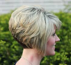 Trendy short bob haircuts for women: Inverted Stacked Bob Haircut Side 2 008 Stacked Haircuts Short Stacked Bob Haircuts Stacked Hairstyles