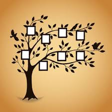 Family tree powerpoint templates and backgrounds. Family Tree With Photo Frames Memories Insert Your Photo Into Template Frames Collage Vector Illustration Stock Vektorgrafik Adobe Stock