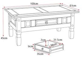 Shop cortona coffee table from pottery barn. Solid Pine Coffee Table With Black Handles Seconique Corona Furniture123