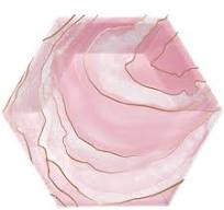 Rose Gold Geode Foil Plates / Rose Gold Party Plates/ Rose ...