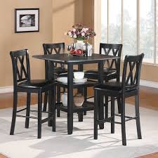 5 Pc Homelegance Norman Collection Counter Height Set 2514bk 36 Counter Height Dining Sets Counter Height Dining Table Counter Height Dining Table Set