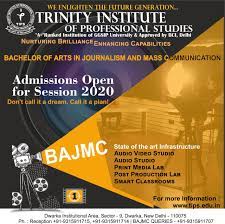 Trinity Institute Of Professional Studies Tips Offers Bachelor Of Arts In Journalism And Mass Commun Mass Communication Communication Skills Bachelor Of Arts