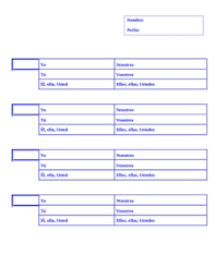 Blank Verb Charts Very Handy Special Box For Infinitives