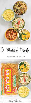 Egg Noodles Recipes Five Minute Noodle Dishes For Every Day Healthy Noodle Recipes Easy Pasta Recipes Egg Noodles