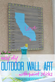 Check out our outdoor wall decor selection for the very best in unique or custom, handmade pieces from our wall hangings shops. Diy Outdoor Art From Reclaimed Paint Sticks Hometalk
