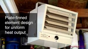 New fahrenheat fuh54 5000w electric heater garage basement warehouse. Fahrenheat Fuh Garage Heater Youtube