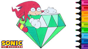 Master emerald knuckles coloring pages download print online coloring pages for free color nimbus online coloring pages coloring pages cartoon drawings. Coloring Knuckles Sonic The Hedgehog Coloring Book Pages Rainbow Splash Youtube