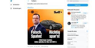 Spahn kämpft mit seiner maske. Sixt Nimmt Spahn Aufs Korn Apotheke Adhoc