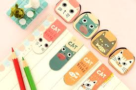 Cat Bookmark Black Magnetic Bookmark Magnet By Everythingisok8 Marcadores De Papel Coisas De Papelaria Marcadores Magneticos