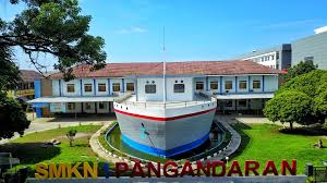 Gedung sekolah smk negeri ini berada di jl Smkn 1 Pangandaran