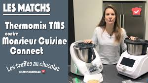 Match Thermomix Tm5 Contre Le Monsieur Cuisine Connect Pour La Realisation De Truffes En Chocolat Youtube