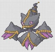354 1 Mega Banette Pixel Art Pokemon Pokemon Cross Stitch Pokemon Cross Stitch Patterns