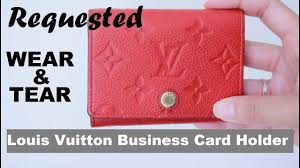 55% off (24) free shipping on orders $89+ 673; 6 Year Update Louis Vuitton Business Card Holder Empreinte Leather Youtube