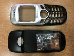 Корпус для Samsung C200 Чорно-срібло ...