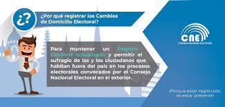 Conoce como realizar el cambio o actualización del domicilio electoral para la elecciones del 2021 cne.gob.ec. Registro Electoral Consejo Nacional Electoral Cne Valencia