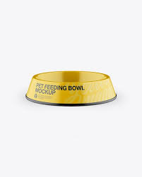 Glossy Pet Feeding Bowl Mockup In Cup Bowl Mockups On Yellow Images Object Mockups Mockup Free Psd Free Mockup Mockup