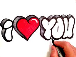 Image Result For How To Draw Love Love Heart Drawing I Love You Drawings Graffiti Drawing