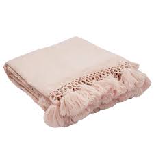 Black And White Throw Blanket With Tassels Kate Spade New York By Jaipur Seaport Tassel Crystal Pink Throw Blanket Pink Throw Blanket Throw Blanket Blanket