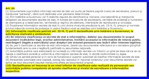 Text of legea 182/2002, privind protectia informatiilor clasificate, monitorul oficial, partea i. Desecretizarea Protocoalelor Sri Parchete LazÄƒr Hellvig È™i DÄƒncilÄƒ Pionii Principali Secunda Tv