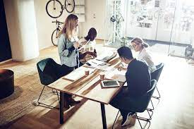 Za architects share their new design for the coworking table. How To Create Coworking Spaces Your Residents Will Love Updater