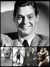 Olympic swimmer and water poloist John Weissmuller posing for artist John  Hubbard Rich, 1931