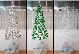 Floating Trees Invisible Christmas Tree Creative Christmas Trees Hanging Christmas Tree
