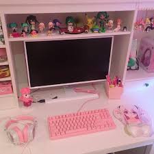 Gaming Setup So Far Mouse And Pc Case Yet To Come Gaming Room Setup Gamer Room Diy Otaku Room