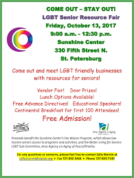 2 times in year 2021. Free Lgbt Senior Resource Fair St Pete Friday October 13