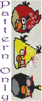 See more ideas about cross stitch, angry birds, cross stitch patterns. Angry Birds Red Yellow And Black Pattern Only A Krafty Max Original Peyote Patterns Beaded Banners Brick Stitch Pattern