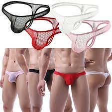 4PCS Gay Men Hot Sexy Briefs Underwear Mesh Shorts Transparent Boxer  Underpants | eBay