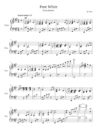Pillow covers design depends on vertical cutting pattern. Pure White Sheet Music For Piano Solo Musescore Com