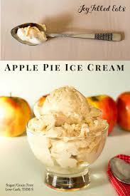 Apple Pie Ice Cream Low Carb Sugar Free Thm S Cinnamon Ice Cream With Chunks Of Cooked Apples And Pie Apple Pie Ice Cream Low Carb Ice Cream Ice Cream Pies