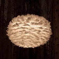 umage eos hanglamp m o 45 cm lampeskjerm taklampe fjaer