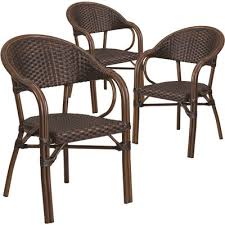 28.14 deep x 22.44 wide x 37.00 tall weight limit: Carnegy Avenue Part Cga Sda 214621 Ba Hd Carnegy Avenue Aluminum Stackable Outdoor Dining Chair In Bark Brown Rattan Red Bamboo Patio Chairs Home Depot Pro