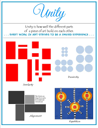 Unity can be shown with a theme. Unity In Art Principles Of Art Art Lessons For Kids
