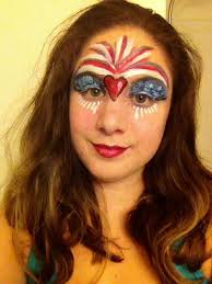 A Fourth of July face a designed.