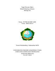 Resume Biologi Sel Docx Tugas Resume Buku Model Membran Plasma Biologi Sel Nama Putri Rasmi Sari Kelas Biologi 4 Dosen Pembimbing Rahmadina M Pd Course Hero