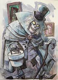 The Hatbox Ghost By Dan Brereton Hatbox Ghost Disney Haunted Mansion Mansion Art