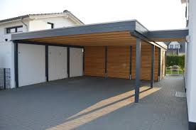 Faszinierend Holzgarage Mit Carport Doppelcarport Mit Rhombus Schalung372034large 1200797 Doppelcarport Carport Modern Carport