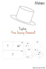 Top Hat Free Sewing Patterns In 2021 Hat Patterns To Sew Printable Sewing Patterns Sewing Patterns