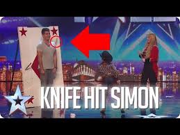 Simon Cowell Hit By Knife Britain S Got Talent Youtube