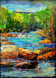 Pin By Ron Gordon Artist On Torn Paper Collage By Artist Ron Gordon Collage Landscape Landscape Art Quilts Retro Art Prints
