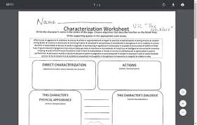 Select questions to add to a test using the checkbox above each question. Characterization Worksheet Graphic Organizer For 7th 12th Grade Lesson Planet