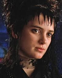 I MYSELF AM...STRANGE & UNUSUAL..." In BEETLEJUICE, back in THEATRES,  Winona Ryder (future star of Stranger Things) plays Lydia Deetz, the  delightfully weird teenager who has the ability to see ghosts. Don't