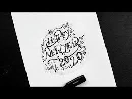 How To Write Happy New Year In Fancy Letters How To Write Happy New Year In Style Doodle Art Youtube Fancy Letters Doodle Art Bullet Journal Diy