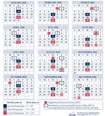 2018 Social Security Payment Schedule Optimize Your Retirement