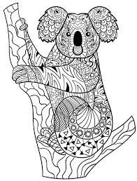 Koala Zentangle Animal Coloring Pages Bear Coloring Pages Coloring Pages